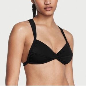 Victoria's Secret Twist Wireless Bralette Swim Bikini Top Size MEDIUM NWT!